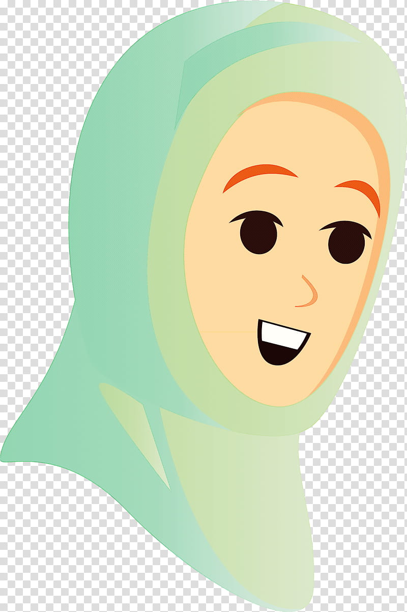 forehead character green headgear, Arabic People Cartoon transparent background PNG clipart