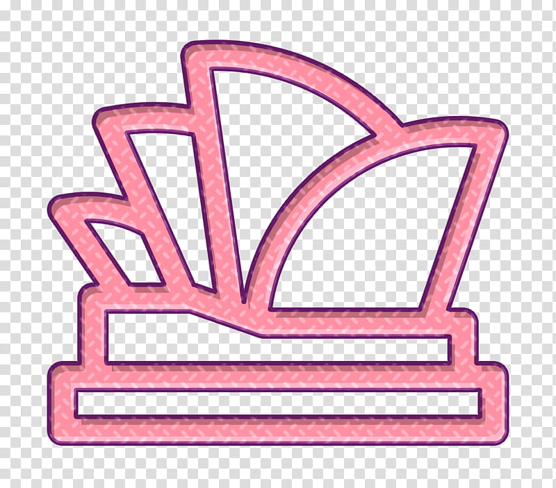 Travel icon Sydney opera house icon Australia icon, Angle, Line, Pink M, Area, Meter transparent background PNG clipart