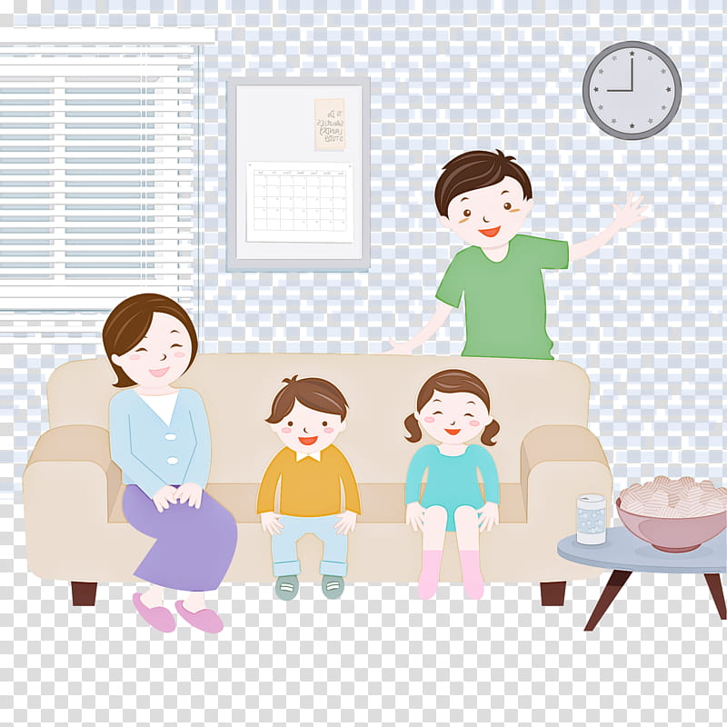 cartoon people child room sharing, Cartoon, Interaction, Sitting, Gesture, Play, Family, Toddler transparent background PNG clipart