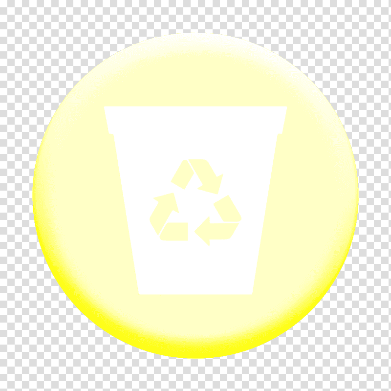 Ecology icon Trash icon Recycling icon, Yellow, Crescent, Meter transparent background PNG clipart