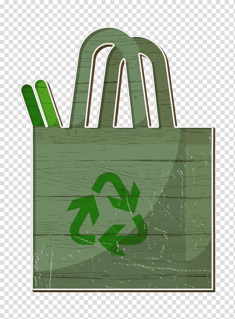 Ecology icon Shopping bag icon Leaf icon, Symbol, Chemical Symbol, Green, Meter, Chemistry, Science transparent background PNG clipart
