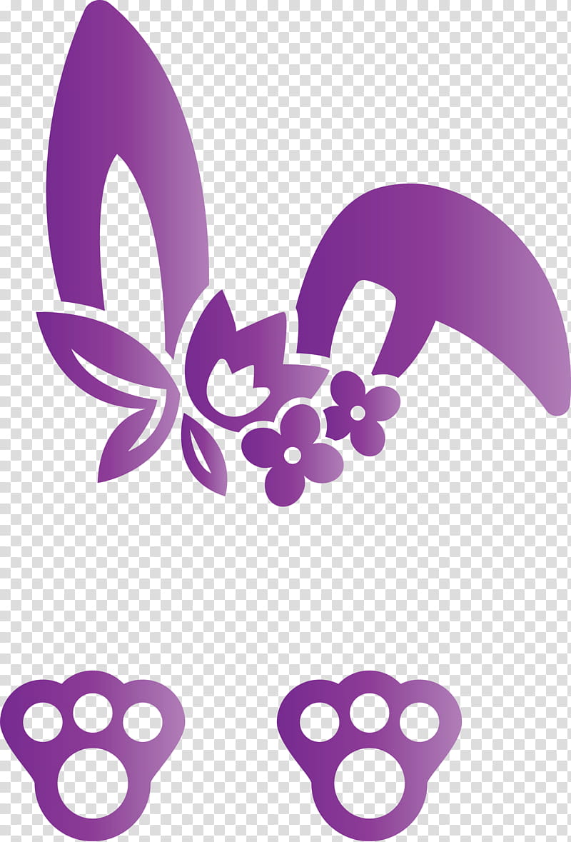 Easter bunny Easter Day Rabbit, Violet, Purple, Butterfly, Magenta, Logo transparent background PNG clipart