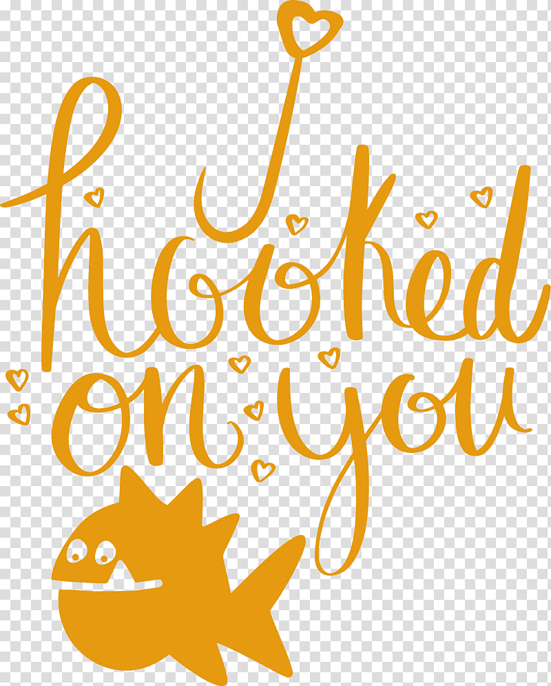 Fishing hooked on you, Calligraphy, Yellow, Line, Happiness, Meter, Geometry transparent background PNG clipart