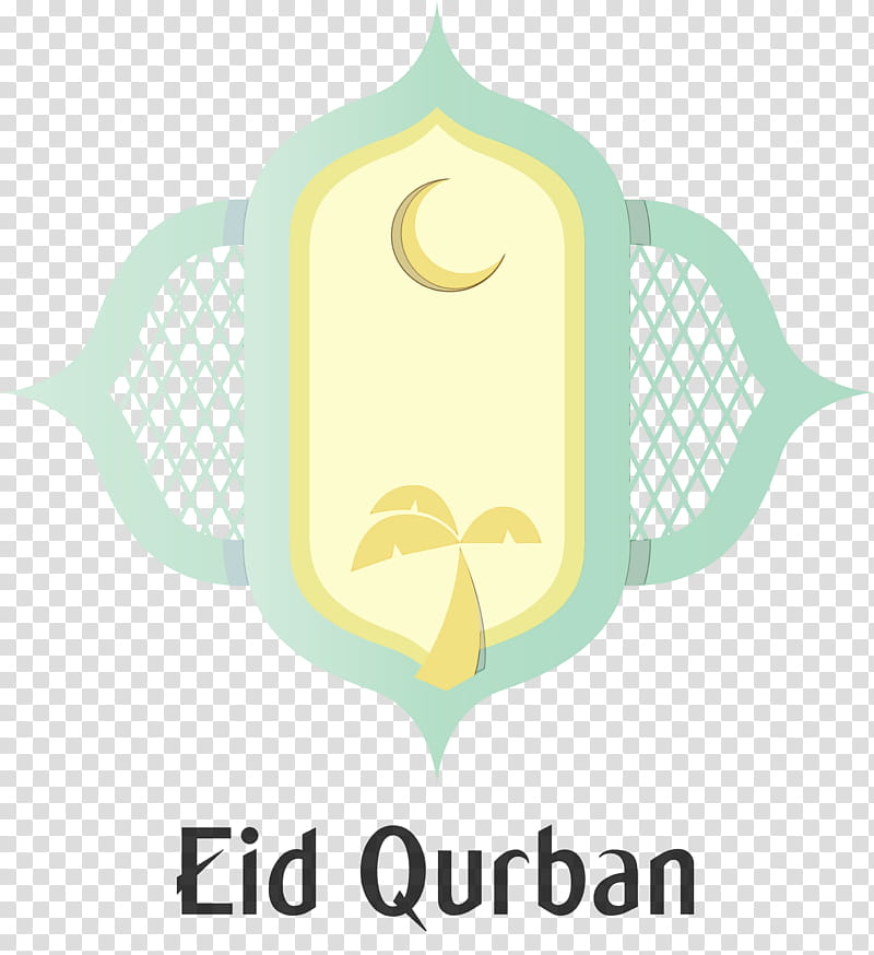 logo font yellow line m, Eid Qurban, Eid Al Adha, Festival Of Sacrifice, Sacrifice Feast, Watercolor, Paint, Wet Ink transparent background PNG clipart