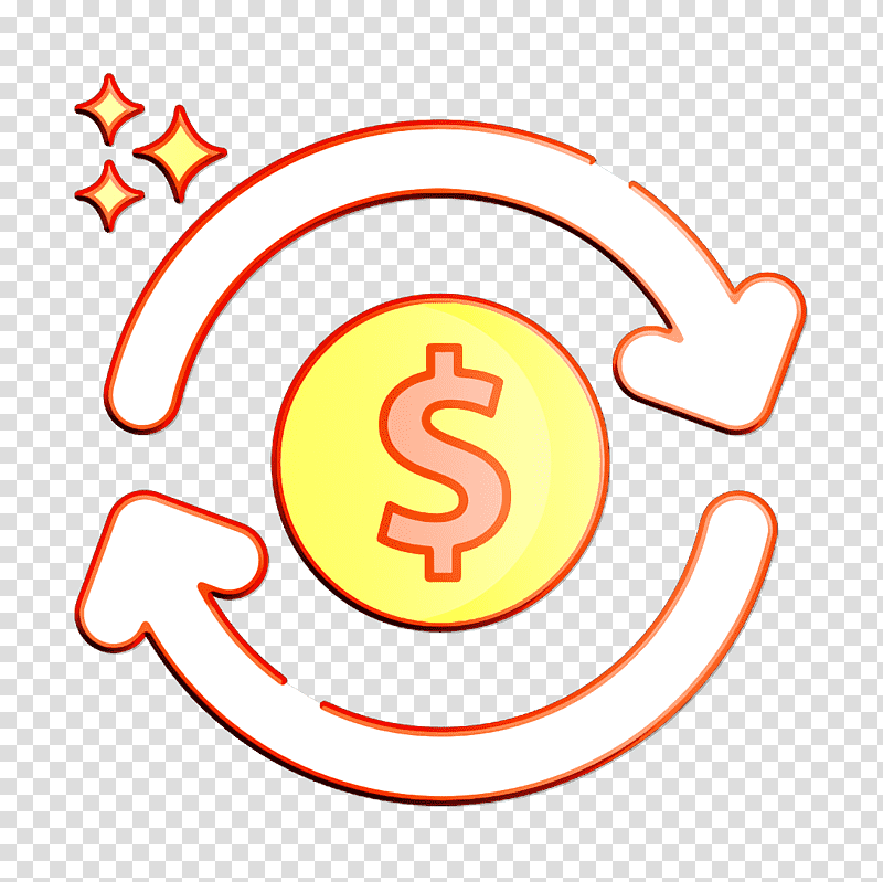 Investment icon Return icon Online Marketing icon, Logo, Symbol, Circle, Signage, Meter, Mathematics transparent background PNG clipart