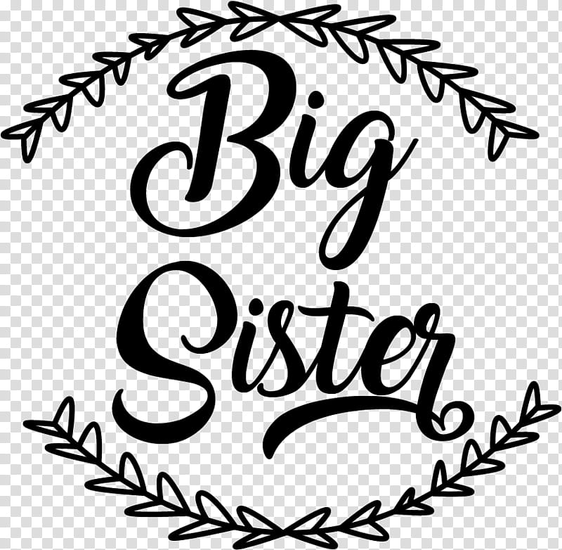 sisters clipart black and white