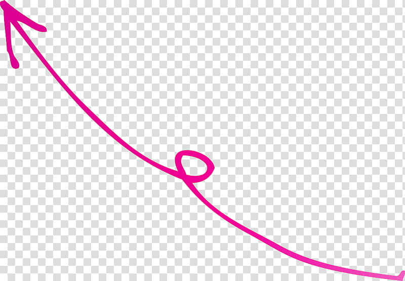 Curved Arrow, Pink, Line, Magenta transparent background PNG clipart