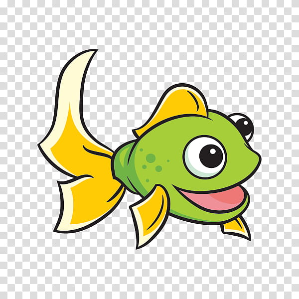 fish cartoon yellow fish butterflyfish transparent background PNG clipart
