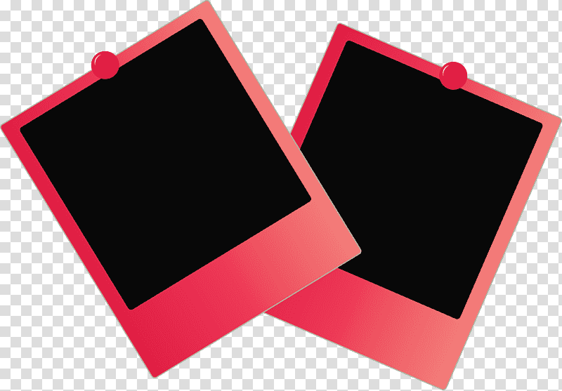 Polaroid Frame, Laptop Part, Rectangle, Red, Meter, Mathematics, Geometry transparent background PNG clipart