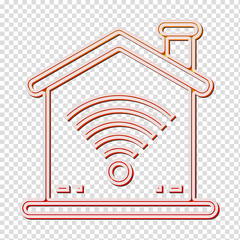 Wifi icon Home icon, Line transparent background PNG clipart