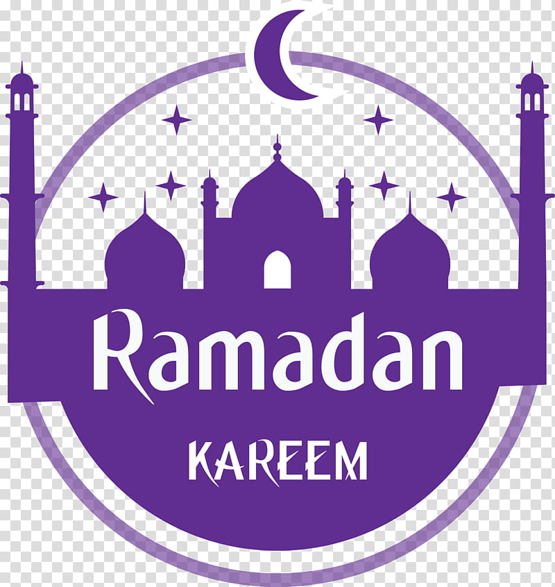 Ramadan Kareem Ramadan Mubarak, Violet, Logo, Purple, Label transparent background PNG clipart