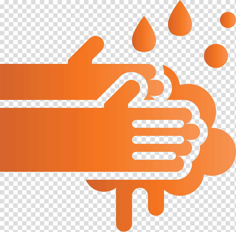 hands washing Coronavirus Corona, Avoid Virus, Orange, Line, Finger, Thumb, Gesture, Logo transparent background PNG clipart
