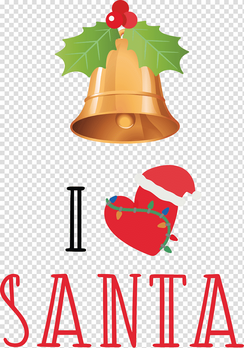 I Love Santa Santa Christmas, Christmas , Fine Arts, Of Nothing, Highdefinition Video, Black, Song transparent background PNG clipart