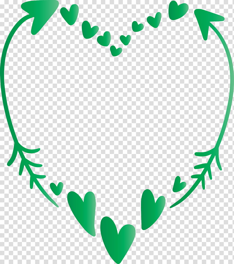 simple arrow heart arrow, Green, Leaf, Plant, Love, Smile, Symbol transparent background PNG clipart