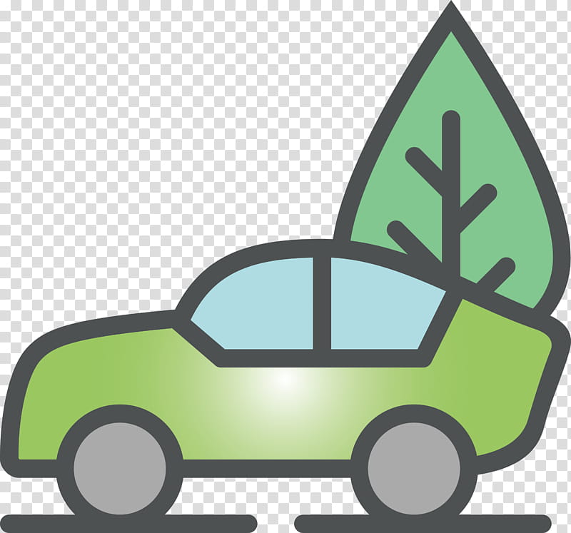 eco friendly vehicle, Green, Transport, Line, Car, Compact Car, City Car transparent background PNG clipart