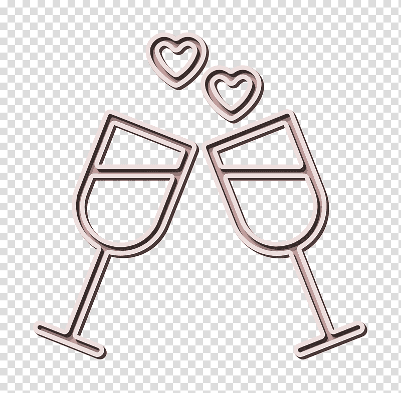 Toast icon Wine icon Valentine icon, Pictogram, Party, Wedding Reception transparent background PNG clipart