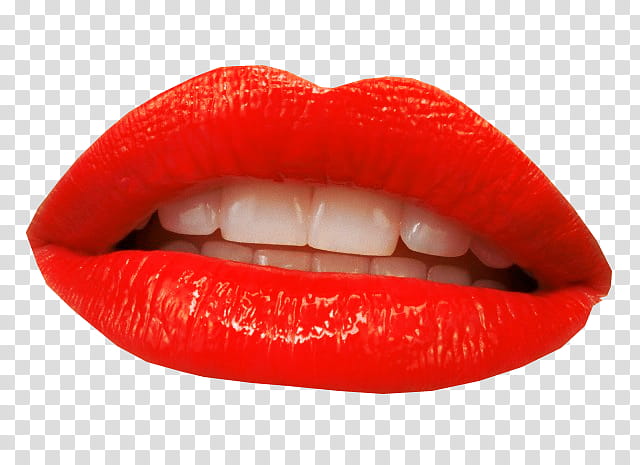Lips, Lipstick, Red, Orange, Close Up, Mouth transparent background PNG clipart