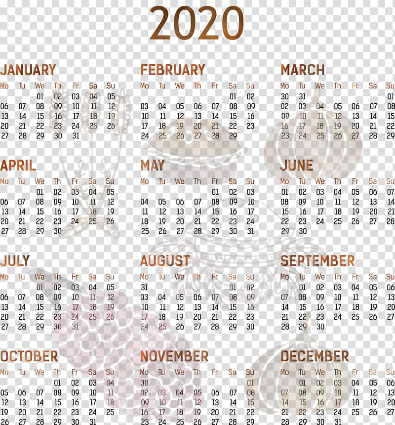 2020 yearly calendar Printable 2020 Yearly Calendar Template Full Year Calendar 2020, Calendar System, Calendar Year, Month, Calendar 2018 Calendar, Week, Annual Calendar, Holiday transparent background PNG clipart