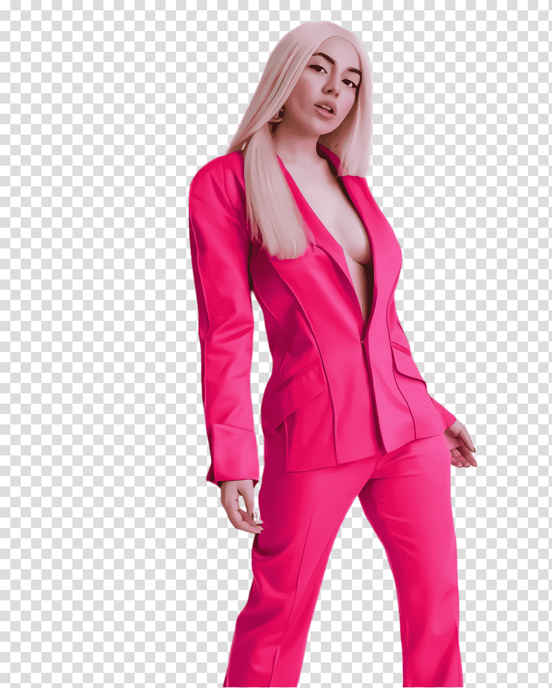 Ava Max, Outerwear, Shoulder, Costume, Pink M, Clothing, Magenta transparent background PNG clipart