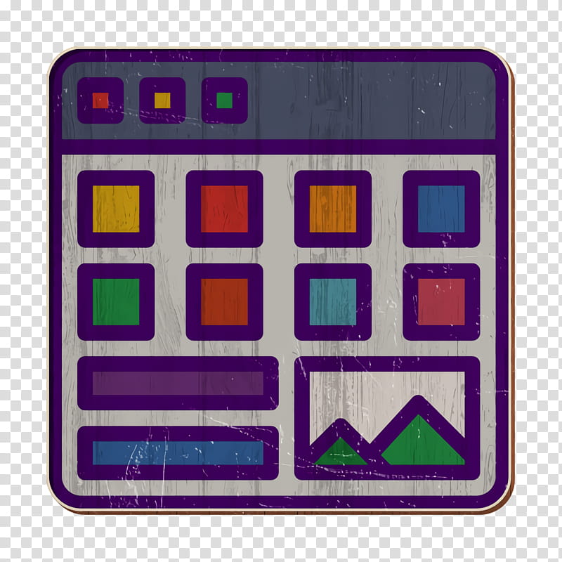 Portfolio icon User Interface Vol 3 icon User interface icon, Purple, Rectangle, Violet, Square transparent background PNG clipart