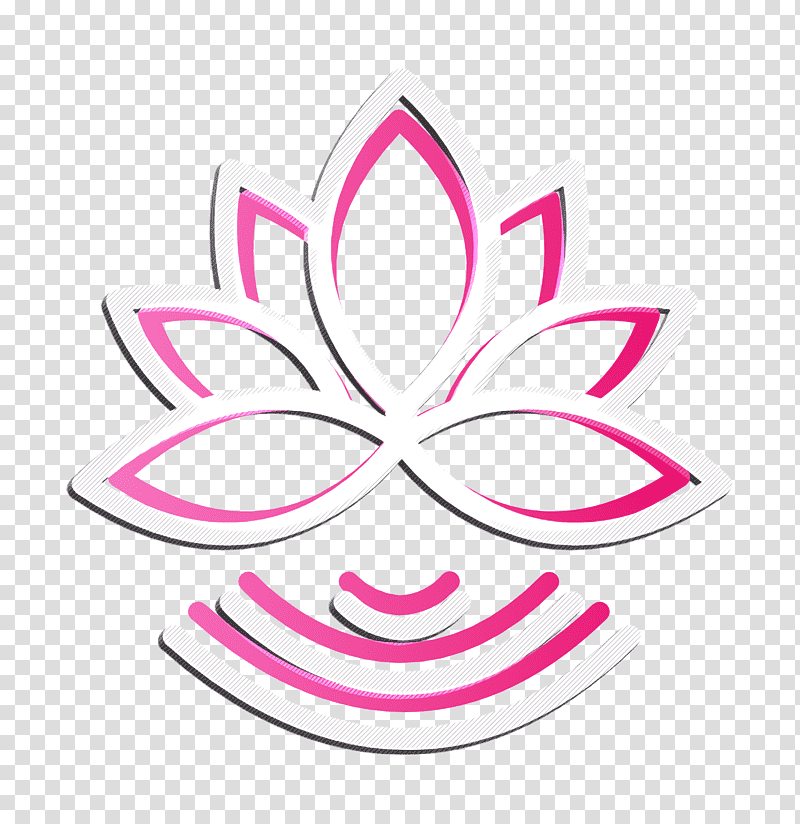 Lotus icon Beauty icon Flower icon, Line Art, Symbol, Chemical Symbol, Meter, Mathematics, Science transparent background PNG clipart
