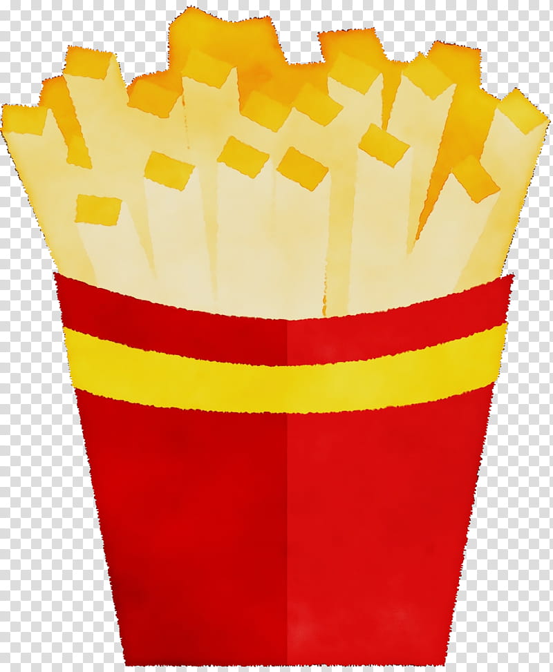 French fries, Watercolor, Paint, Wet Ink, Yellow transparent background PNG clipart