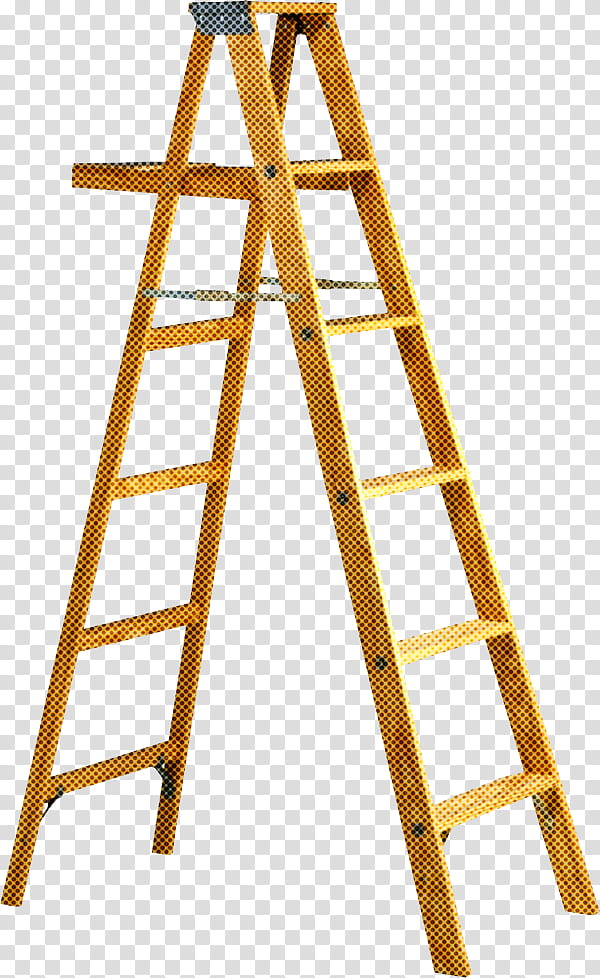 ladder yellow tool metal transparent background PNG clipart