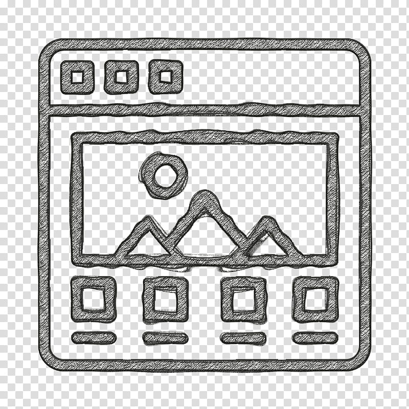 User Interface Vol 3 icon Portfolio icon User interface icon, Line Art, Square transparent background PNG clipart