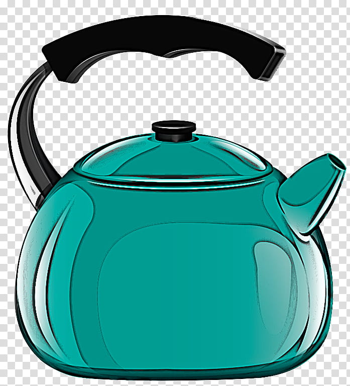 kettle lid green aqua turquoise, Teapot, Blue, Stovetop Kettle, Cookware And Bakeware, Teal, Home Appliance, Serveware transparent background PNG clipart