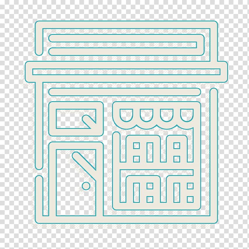 Book shop icon Shop icon Building icon, Text, Line transparent background PNG clipart