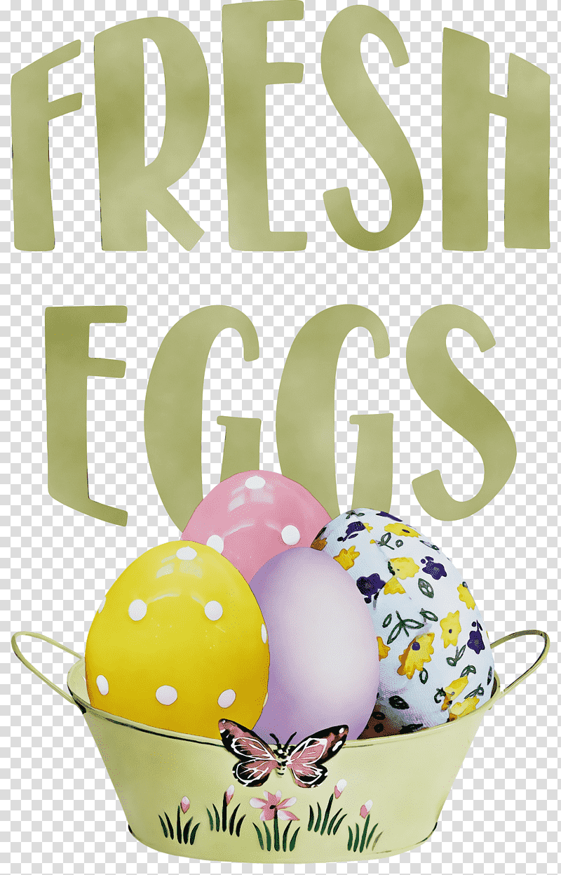 Easter egg, Fresh Eggs, Watercolor, Paint, Wet Ink, Yellow, Meter transparent background PNG clipart