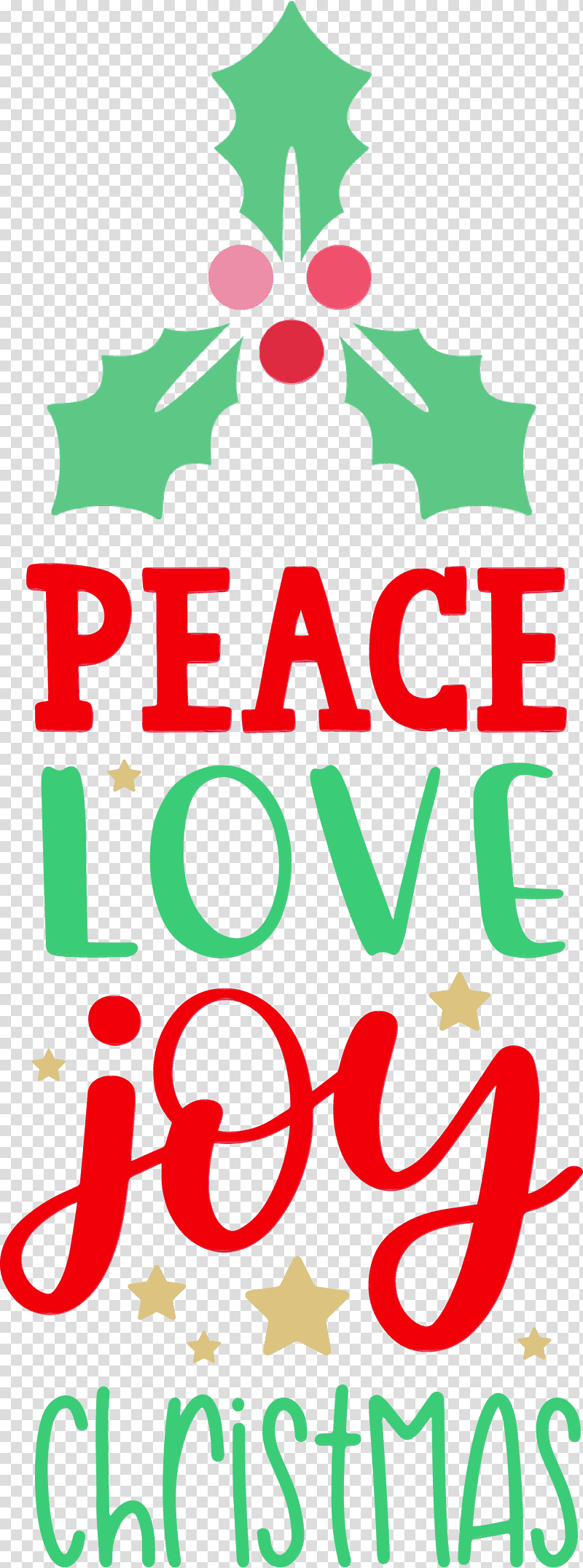 Christmas tree, Peace, Love, Joy, Christmas , Watercolor, Paint transparent background PNG clipart