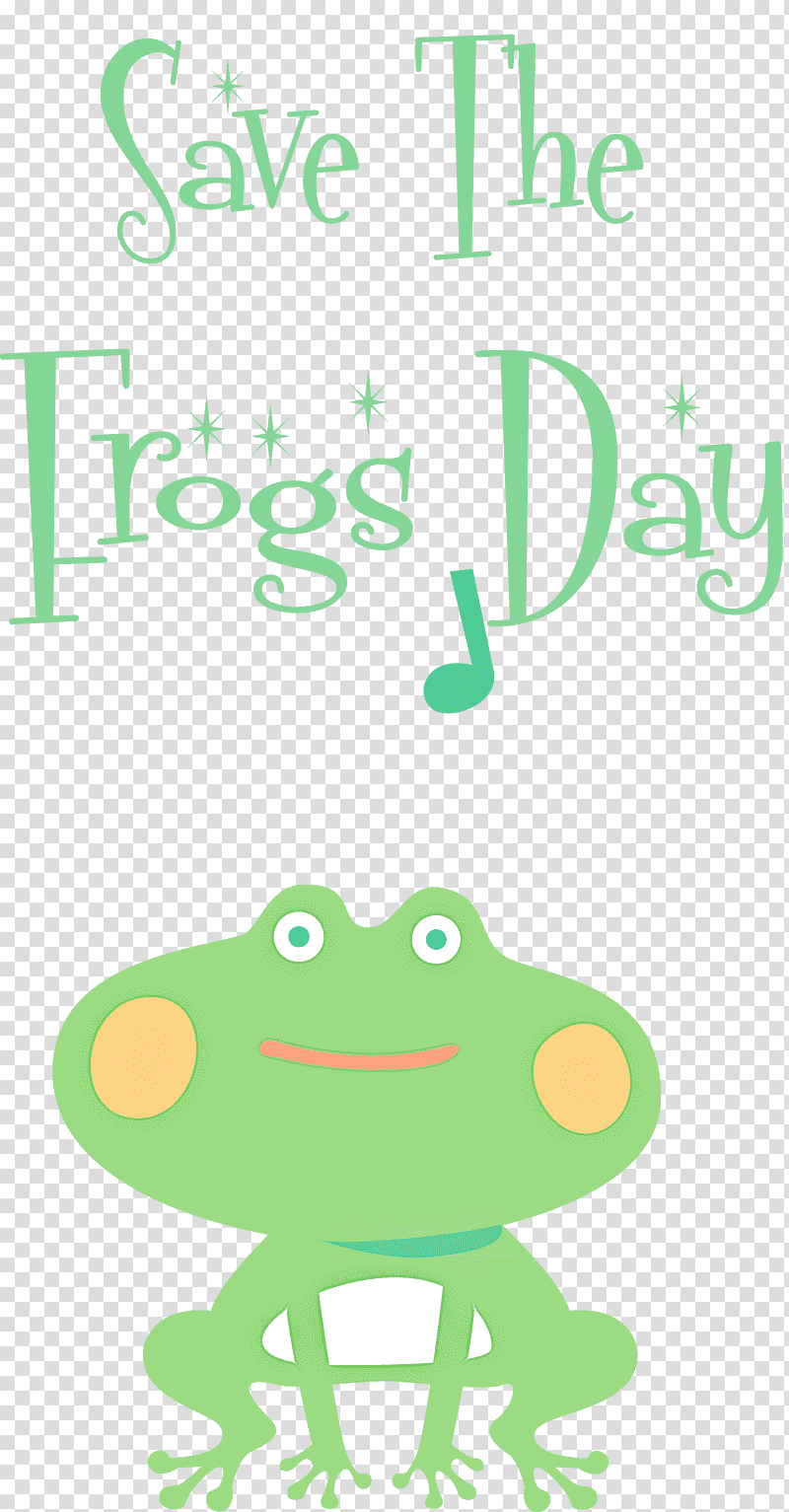 Save The Frogs Day World Frog Day, Tree Frog, Cartoon, Green, Nail Polish, Text transparent background PNG clipart
