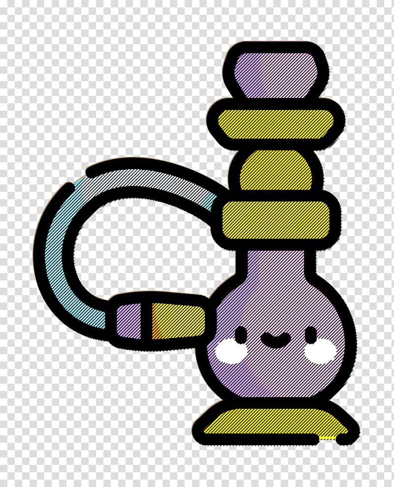 Hookah icon Night Party icon, Meter, Purple, Line, Area transparent background PNG clipart