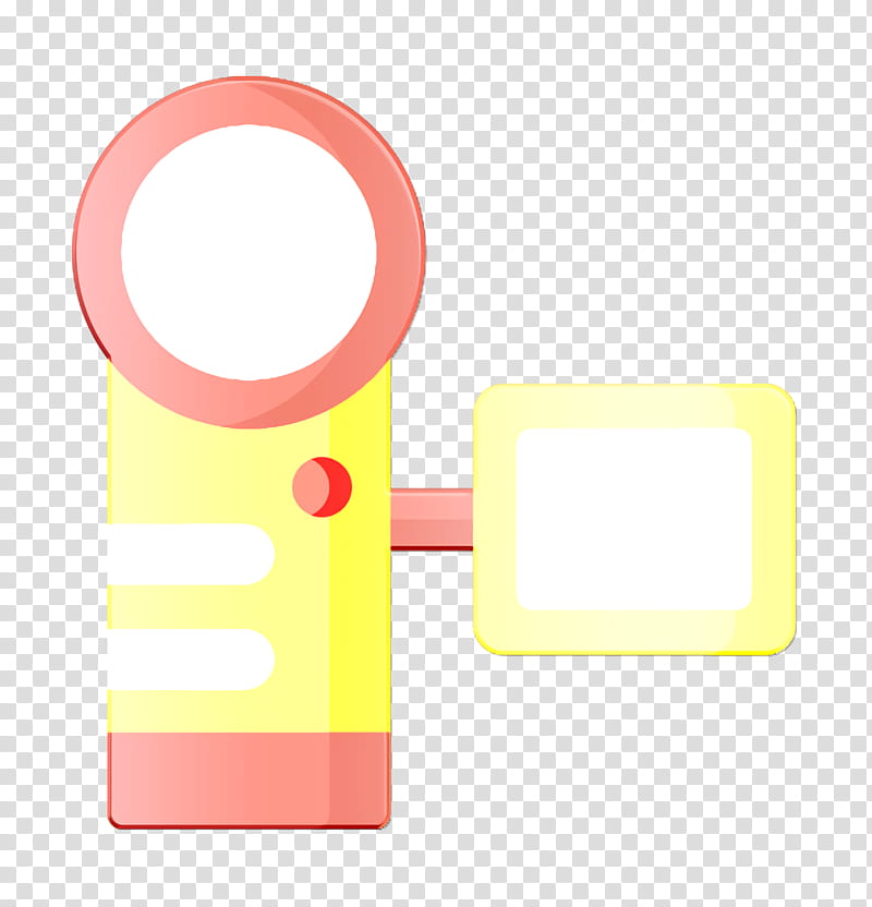 Media Technology icon Video camera icon Camcorder icon, Rectangle, Yellow, Meter, Mathematics, Geometry transparent background PNG clipart