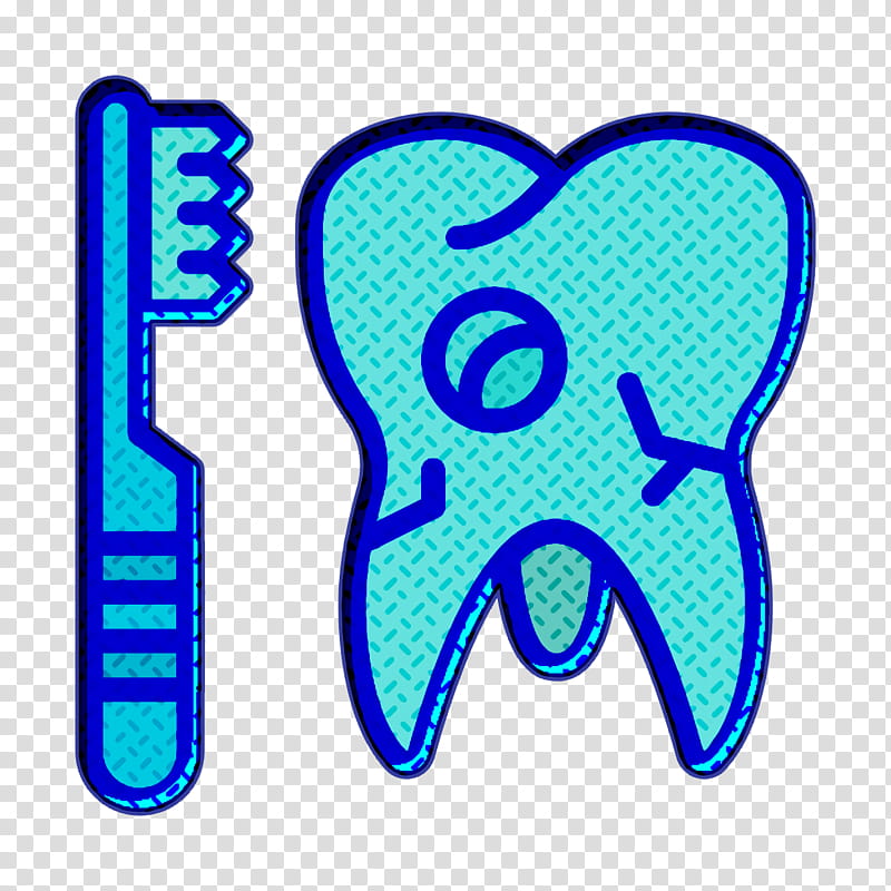 Broken tooth icon Dentistry icon Dentist icon, Blue, Text, Electric Blue, Line transparent background PNG clipart