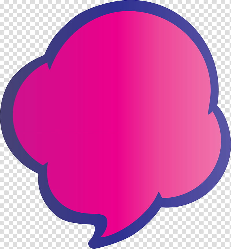 thought bubble Speech balloon, Pink, Violet, Magenta, Material Property, Sticker transparent background PNG clipart
