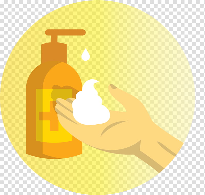 Hand washing Hand Sanitizer wash your hands, Yellow, Computer, Meter transparent background PNG clipart