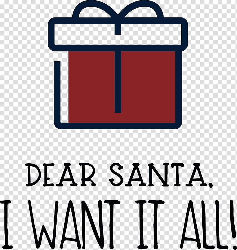 Dear Santa Christmas, Christmas , Logo, Symbol, Sign, Meter, Line transparent background PNG clipart