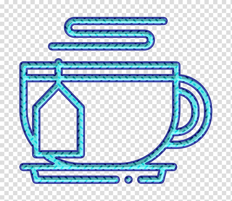 Tea cup icon Beverage icon Tea icon, Line, Angle, Area, Meter transparent background PNG clipart