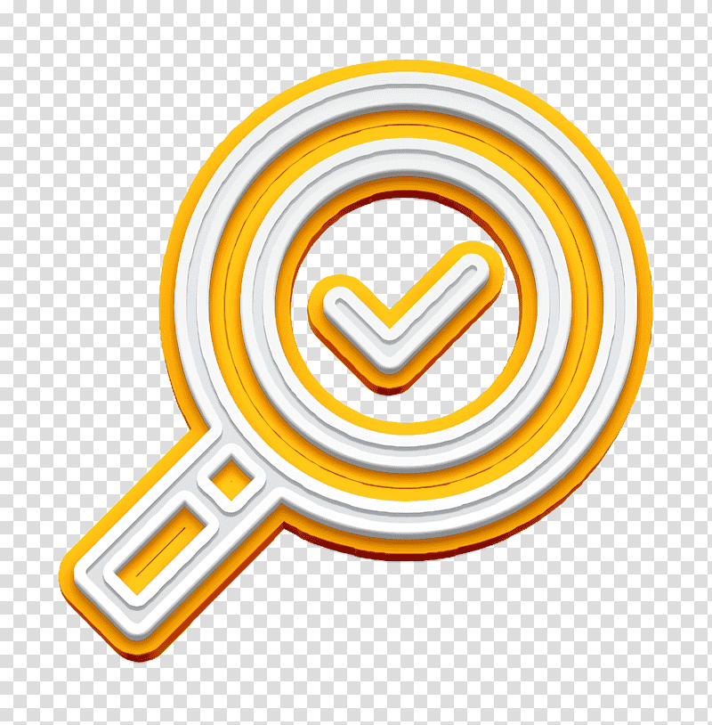 Marketing & Growth icon Loupe icon Search icon, Marketing Growth Icon, Symbol, Chemical Symbol, Yellow, Meter, Line transparent background PNG clipart