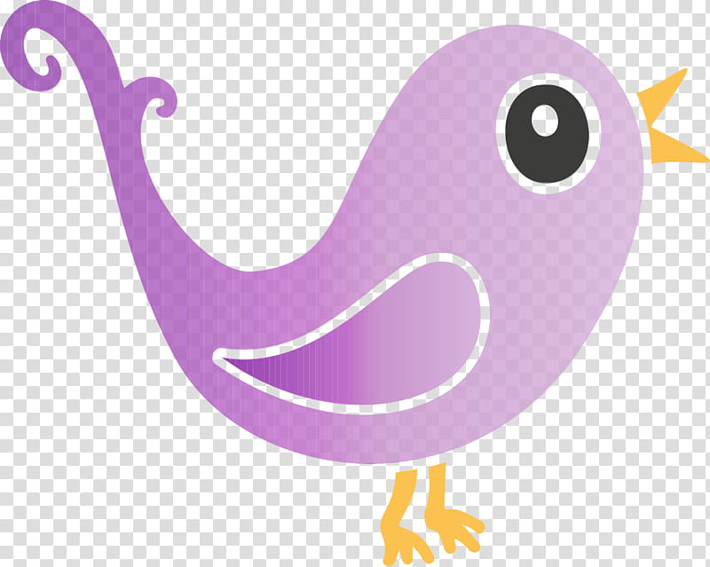 violet purple pink cartoon bird, Watercolor, Paint, Wet Ink, Beak, Water Bird transparent background PNG clipart