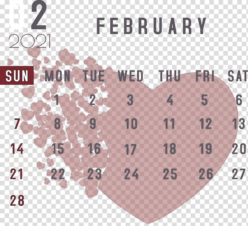 February 2021 Printable Calendar February Calendar 2021 Calendar, Samsung, Line, Number, M095, Samsung Electronics, Mathematics transparent background PNG clipart