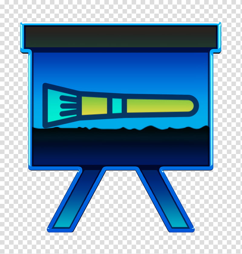 blue electric blue technology rectangle, Paint Brush Icon, Creative Icon, Art And Design Icon transparent background PNG clipart