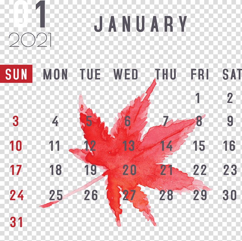 January January 2021 Printable Calendars January Calendar, Nexus S, Leaf, Meter, Line, Mtree, Calendar System transparent background PNG clipart