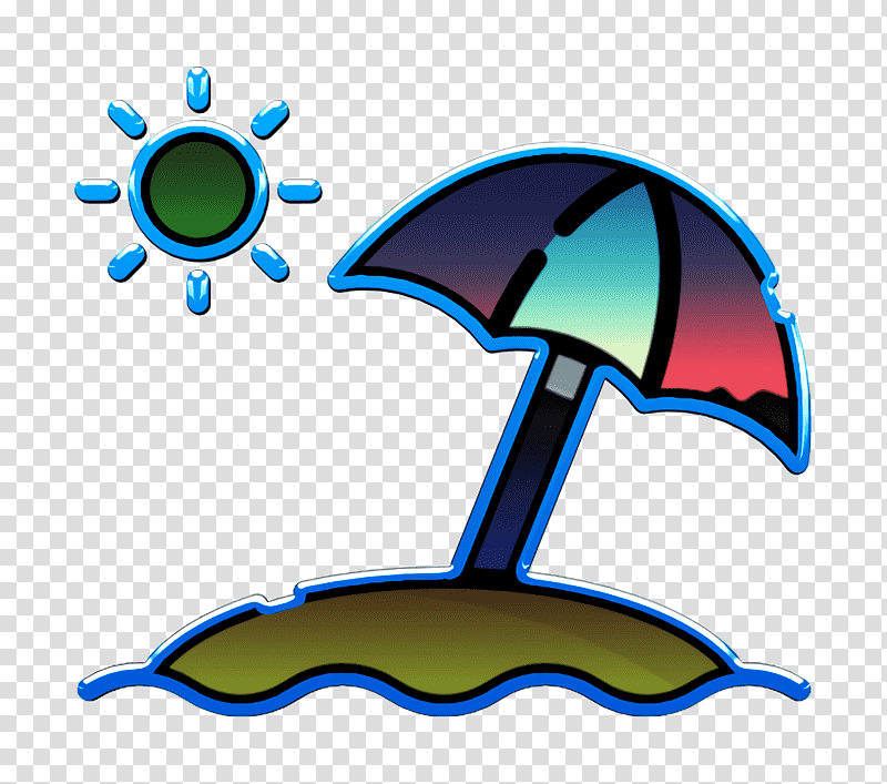 Sun umbrella icon Summer icon Beach icon, Meter, Microsoft Azure transparent background PNG clipart