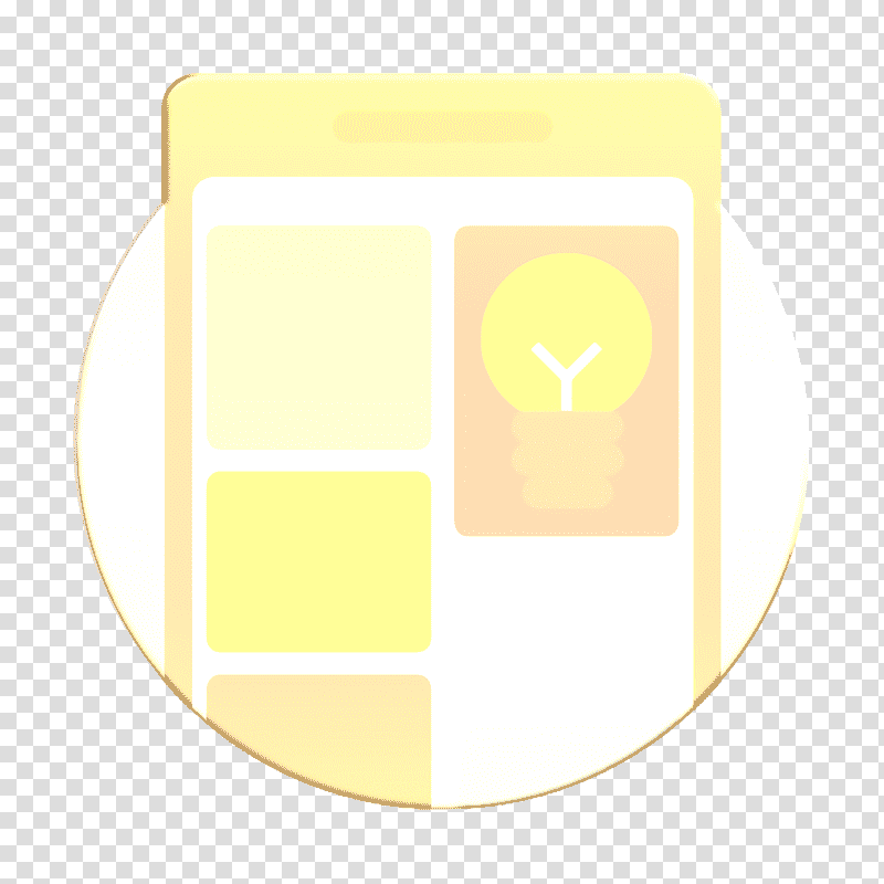 App icon Smartphone icon Creative process icon, Yellow, Meter transparent background PNG clipart