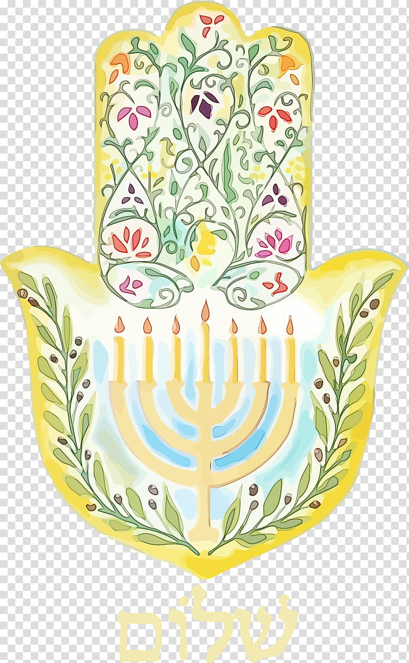 porcelain baking cup flower flowerpot yellow, Hanukkah, Happy Hanukkah, Jewish Festival, Watercolor, Paint, Wet Ink, Dinnerware Set transparent background PNG clipart