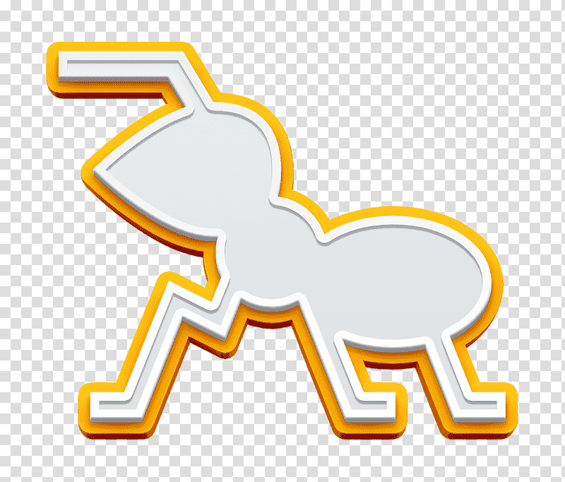 Ant icon Picnic icon, Cartoon, Logo, Symbol, Yellow, Meter, Chemical Symbol transparent background PNG clipart