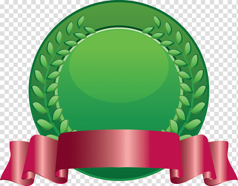blank badge award badge, Circle, Oval, Medal, Leaf, Particulate Respirator Type N95, Badge Green transparent background PNG clipart